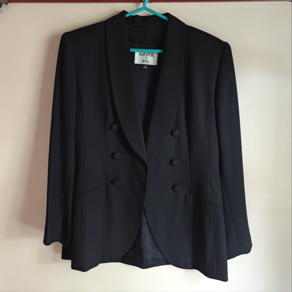Vintage Black Blazer - 4